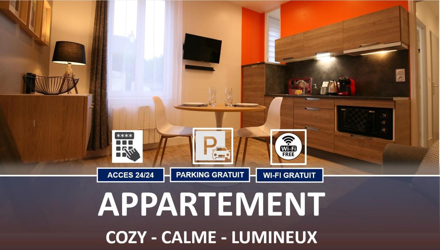 Le Faidherbe Style Appart' Hotel - Wifi Gratuit - Parking Gratuit Calme Et Lumineux Nevers Ngoại thất bức ảnh